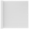 vidaXL Balkónová markíza biela 90x500 cm HDPE