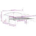 vidaXL Denná posteľ s rozkladacou posteľou žltá 100x200 cm zamat