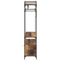 vidaXL Šatná skriňa Staré drevo 89 x 39 x 184.5 cm Kompozitné drevo