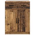 vidaXL Servírovacia skriňa so zásuvkou Staré drevo 66 x 34,5 x 87 cm