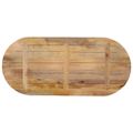 vidaXL Stolová doska 110x50x2,5 cm oválna masívny mangovník