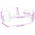 vidaXL Loveseat pohovka vínová červená 110 cm umelá koža