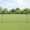 vidaXL Zvarené pletivo s podperami 10 x 1,4 m PVC potiahnutá oceľ