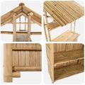 vidaXL Exteriérový barový stôl Prírodná 115 x 95 x 214 cm Bambus