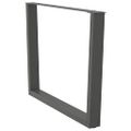 vidaXL Nohy k jedálenskému stolu v tvare V, 2 ks, antracitové, 100 x (72-73,3) cm, oceľ