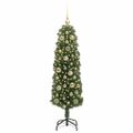vidaXL Umelý vianočný stromček Zelená 120 cm PVC, oceľ a plast