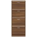 vidaXL Botník hnedý dub 59x17x150 cm spracované drevo