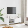 vidaXL TV skrinka biela 100x35x40 cm spracované drevo