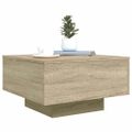 vidaXL Konferenčný stolík dub sonoma 55x55x31 cm kompozitné drevo