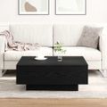 vidaXL Konferenčný stolík Čierny dub 80 x 80 x 31 cm