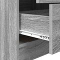 vidaXL Highboard so zásuvkou Sivý Sonoma 45,5 x 34 x 127 cm