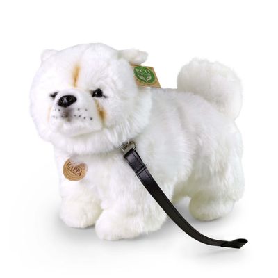 Plyšový pes čau-čau s vodítkom 30 cm ECO-FRIENDLY
