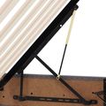 vidaXL Otomanový posteľný rám Biely 120 x 200 cm Umelá koža
