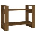vidaXL Knižnica/deliaca stena medová 80x35x56,5 cm masívna borovica