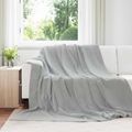 vidaXL Prikrývky na hodenie 6 ks Sivá 240 x 270 cm 10.11 kg Flís
