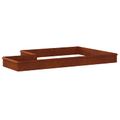 vidaXL Slimákové zábrany 16 ks 100 x 3,5 x 25 cm Hrdzavý