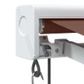vidaXL Automaticky zaťahovacia markíza hnedá 350x250 cm