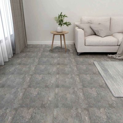 vidaXL Podlahové dosky 5,11 m² 55 pcs PVC Kamenná stena