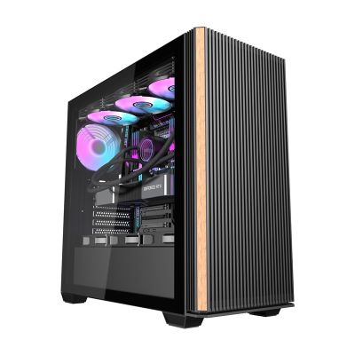 Počítačová skriňa Darkflash DS900WS (čierna) + 4 ventilátory
