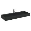 vidaXL Umývadlo minerálny/mramorový odliatok 120x46x11cm matné čierne