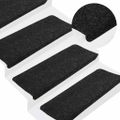 vidaXL Samolepiace nášľapy na schody 15 ks 65x24,5x3,5 cm antracitové