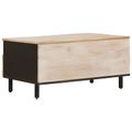 vidaXL Konferenčný stolík Biela 80 x 54 x 40 cm Masívne mango drevo