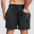 Šortky Aura Washed Black - GymBeam, veľkosť M, čierna