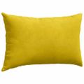 vidaXL Vankúše na pohovku 2 pcs Žltá 50 x 30 cm Kordúrová tkanina
