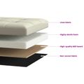 vidaXL Skladacia úložná lavička Biela 180 kg 80 L 77 x 38 x 38 cm Ľan