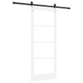 vidaXL Posuvné dvere ORKDAL Biela a čierna 83 x 202 cm