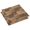 vidaXL Podlahový koberec 20 ks Hnedá 50 x 50 cm PP Nízky vlas