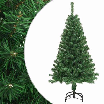 vidaXL Umelý vianočný stromček s hustým ihličím, zelený 120 cm, PVC
