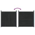 vidaXL Plotový panel sivý 526x186 cm WPC