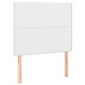 VidaXL Čelo postele biele 80x5x118/128 cm umelá koža