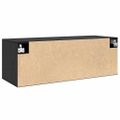 vidaXL Nástenná skrinka 100 x 36,5 x 35 cm Kompozitné drevo Čierny dub