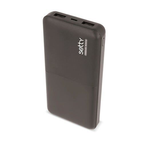 SETTY čierna powerbanka 10000mAh 5V GSM043160