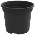 vidaXL Kvetináče 24 ks Čierna Plast