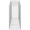 vidaXL Oblúkové gabiónové koše 18 ks 200x50x100/120cm pozinkov. železo