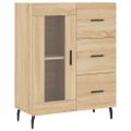 vidaXL Vysoká skrinka dub sonoma 69,5x34x180 cm spracované drevo