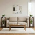vidaXL Stojan na rastliny 2 ks Dymový dub 30 x 30 x 80 cm