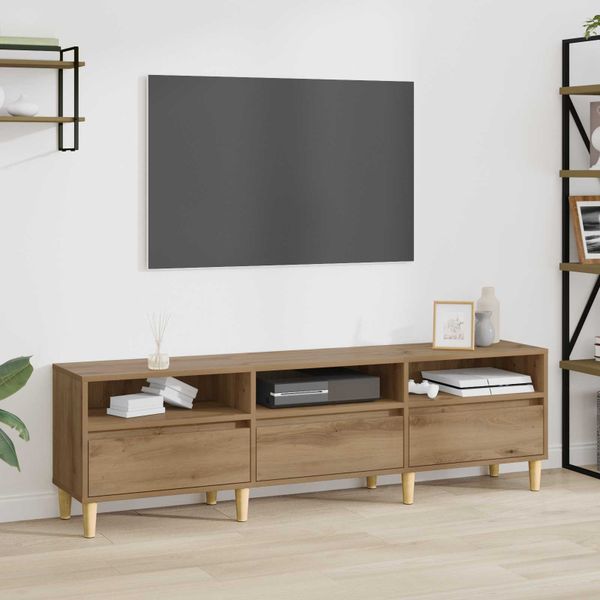 vidaXL TV skrinka Remeselný dub 150 x 30 x 45 cm Kompozitné drevo