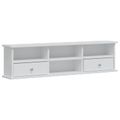 vidaXL Sada toaletného stolíka FAUSKE 2 ks Biela 100 x 50 x 103,5 cm