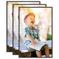 vidaXL Fotorámiky na stôl, koláž 3 ks, čierne 28x35 cm, MDF