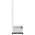 vidaXL Záhradný kvetináč s mriežkou biely 80x40x121,5 cm PP