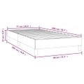vidaXL Posteľný rám s boxspringom zelený 80x200 cm látka