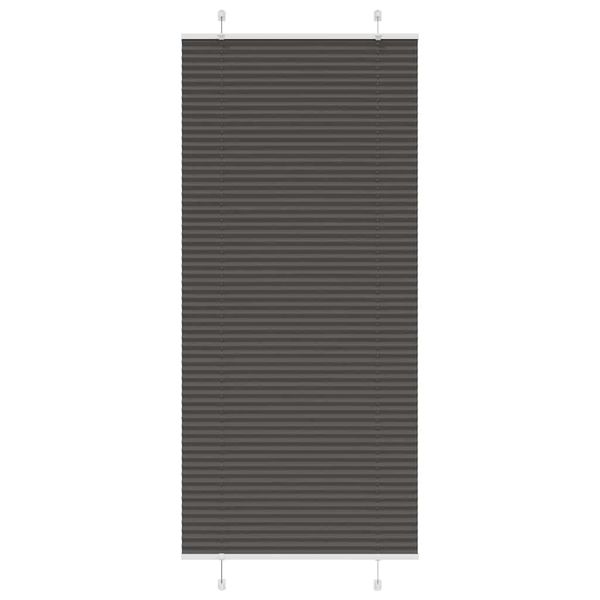 vidaXL plisovaná roleta čierna 95x200 cm Šírka látky 94,4 cm