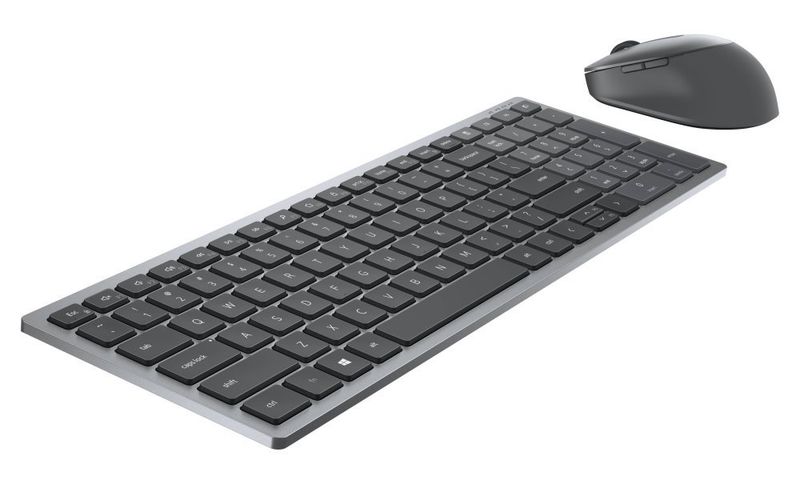 DELL KM7120W bezdrátová klávesnice a myš/ US/ International/ mezinárodní Set klávesnice a myši, bezdrátový, US, mezinárodní, šedo-cerný