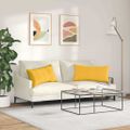 vidaXL Vankúše na pohovku 2 pcs Svetložltá 80 x 40 cm