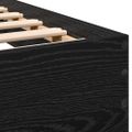 vidaXL Rám postele s čelom Čierny dub 203 x 104 x 70 cm
