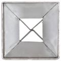 vidaXL Kotviace hroty 2 ks, strieborné 7x7x75 cm, pozinkovaná oceľ